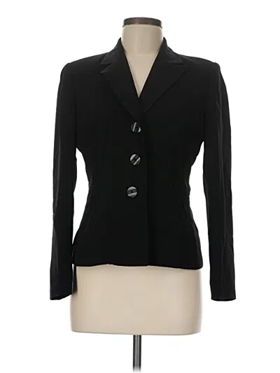 Pre-owned Evan Picone Blazer Jacket In Black