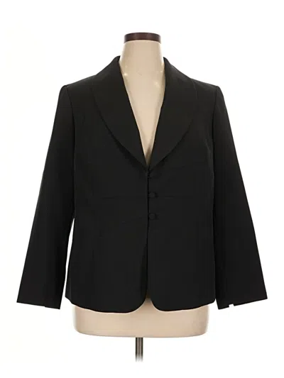 Pre-owned Evan Picone Blazer Jacket In Black