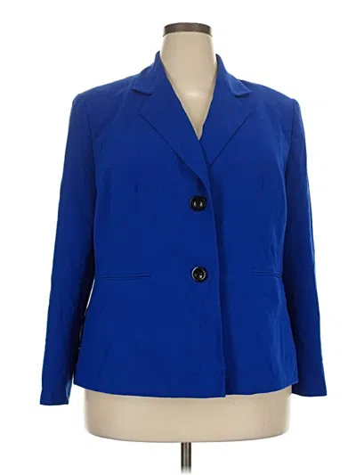 Pre-owned Evan Picone Blazer Jacket In Blue