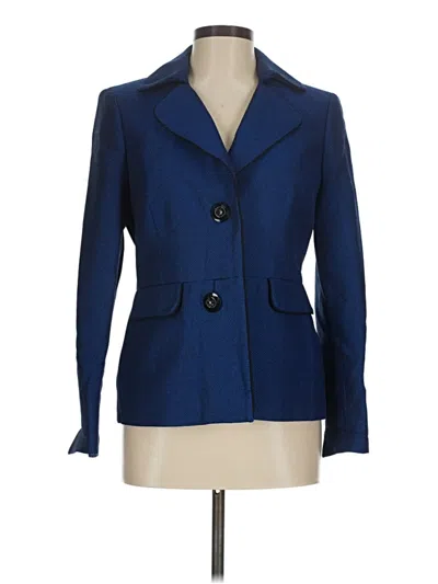 Pre-owned Evan Picone Blazer Jacket In Blue
