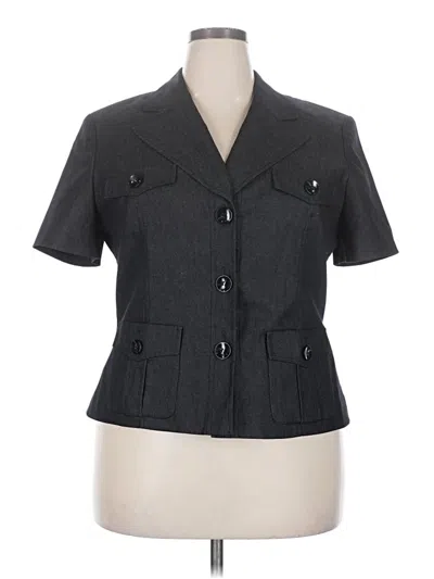 Pre-owned Evan Picone Blazer Jacket In Blue