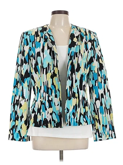 Pre-owned Evan Picone Blazer Jacket In Blue