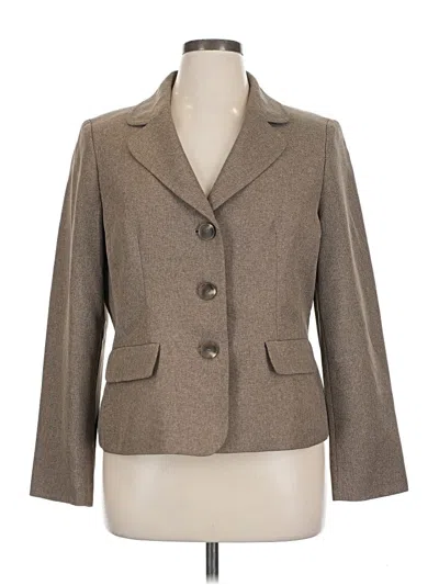 Pre-owned Evan Picone Blazer Jacket In Brown