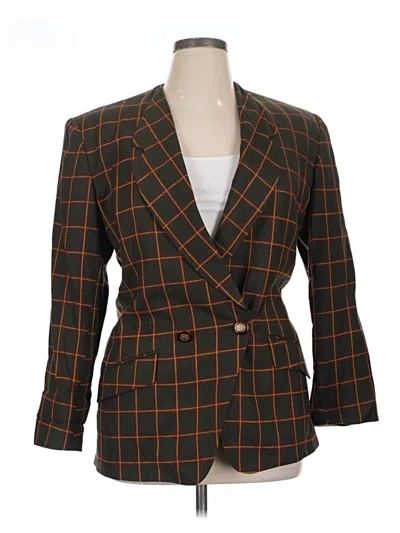 Pre-owned Evan Picone Blazer Jacket In Brown
