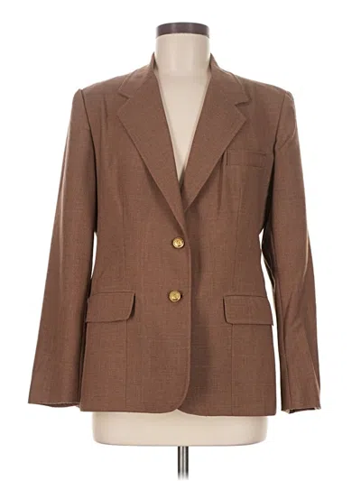 Pre-owned Evan Picone Blazer Jacket In Brown