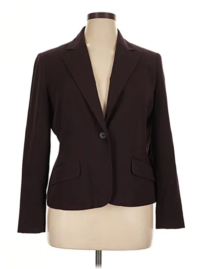 Pre-owned Evan Picone Blazer Jacket In Burgundy