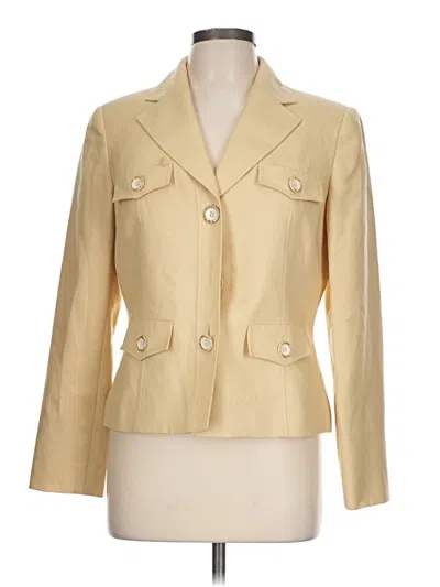 Pre-owned Evan Picone Blazer Jacket In Gold