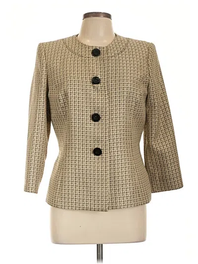 Pre-owned Evan Picone Blazer Jacket In Gold