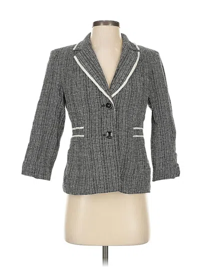Pre-owned Evan Picone Blazer Jacket In Gray