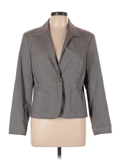 Pre-owned Evan Picone Blazer Jacket In Gray