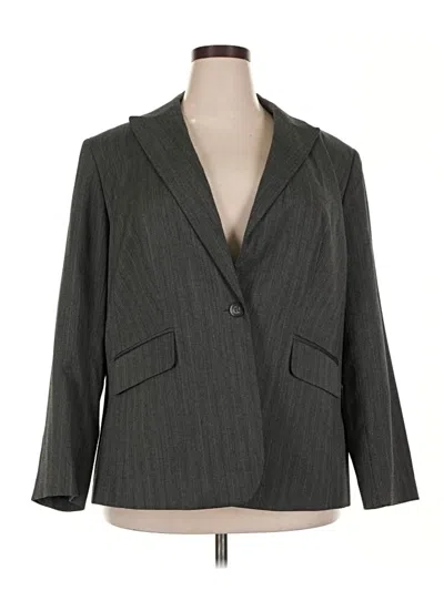 Pre-owned Evan Picone Blazer Jacket In Gray