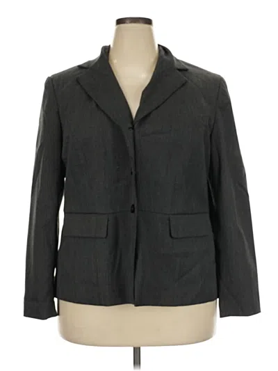 Pre-owned Evan Picone Blazer Jacket In Gray