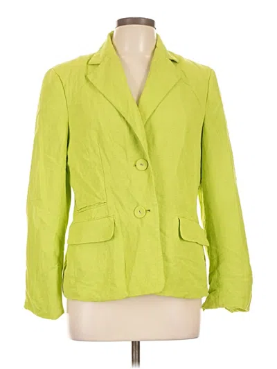 Pre-owned Evan Picone Blazer Jacket In Green