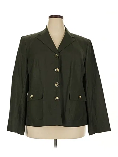Pre-owned Evan Picone Blazer Jacket In Green
