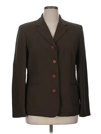 Pre-owned Evan Picone Blazer Jacket In Green