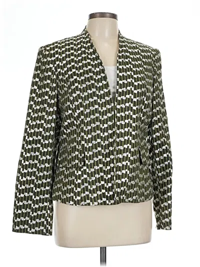 Pre-owned Evan Picone Blazer Jacket In Green