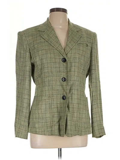 Pre-owned Evan Picone Blazer Jacket In Green