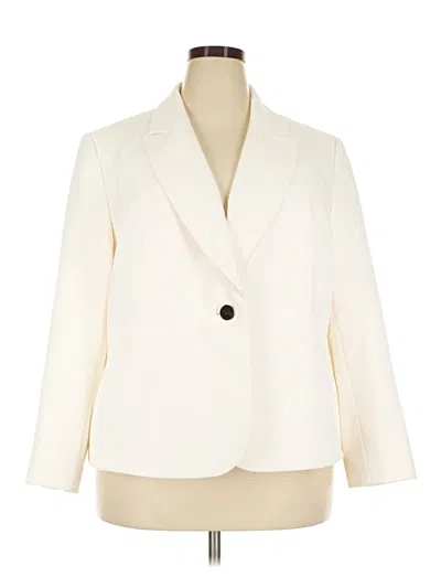 Pre-owned Evan Picone Blazer Jacket In Ivory