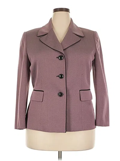 Pre-owned Evan Picone Blazer Jacket In Purple