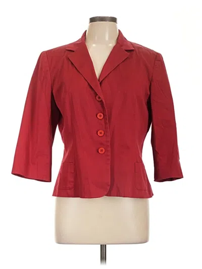 Pre-owned Evan Picone Blazer Jacket In Red