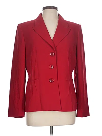 Pre-owned Evan Picone Blazer Jacket In Red