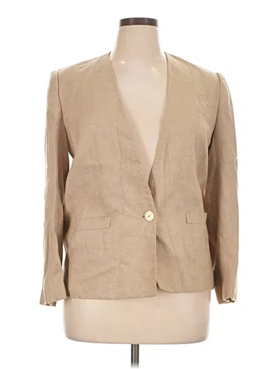 Pre-owned Evan Picone Blazer Jacket In Tan