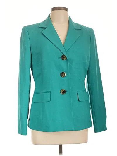Pre-owned Evan Picone Blazer Jacket In Teal