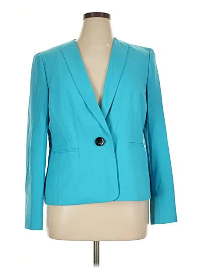 Pre-owned Evan Picone Blazer Jacket In Teal