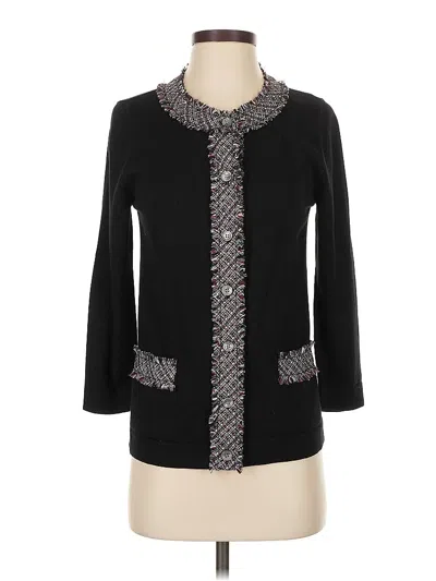 Pre-owned Evan Picone Cardigan Sweater In Black