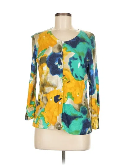 Pre-owned Evan Picone Cardigan Sweater In Blue