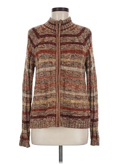 Pre-owned Evan Picone Cardigan Sweater In Brown