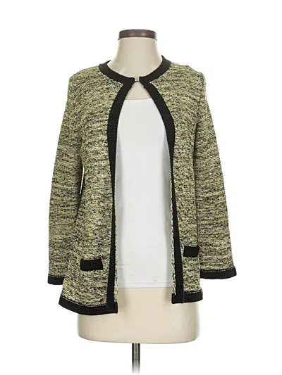 Pre-owned Evan Picone Cardigan Sweater In Gold