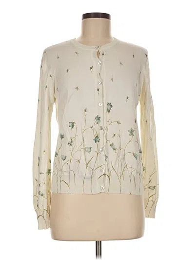 Pre-owned Evan Picone Cardigan Sweater In Ivory
