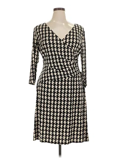 Pre-owned Evan Picone Casual Dress In Black