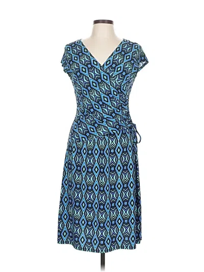 Pre-owned Evan Picone Casual Dress In Blue