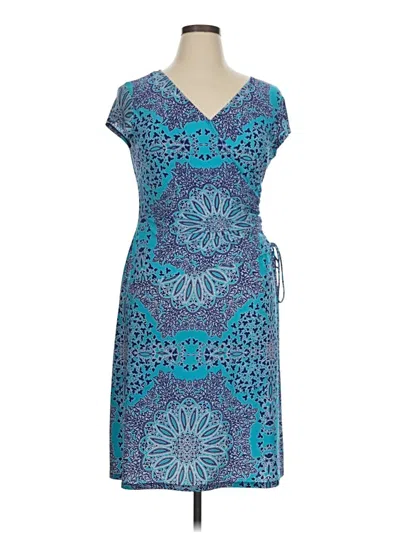 Pre-owned Evan Picone Casual Dress In Blue