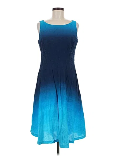 Pre-owned Evan Picone Casual Dress In Blue