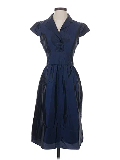 Pre-owned Evan Picone Casual Dress In Blue