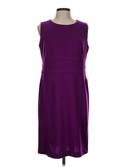 Pre-owned Evan Picone Casual Dress In Purple