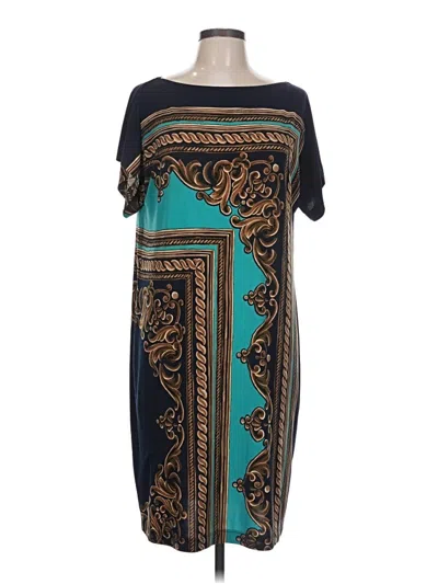 Pre-owned Evan Picone Casual Dress In Teal