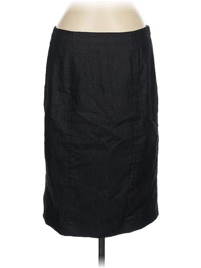 Pre-owned Evan Picone Casual Skirt In Black