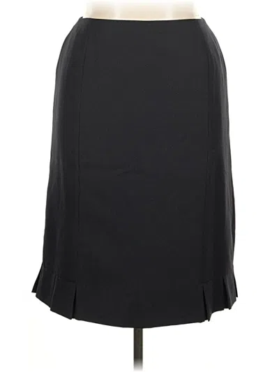 Pre-owned Evan Picone Casual Skirt In Black