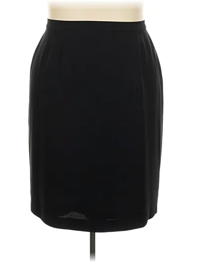 Pre-owned Evan Picone Casual Skirt In Black