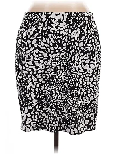 Pre-owned Evan Picone Casual Skirt In Black