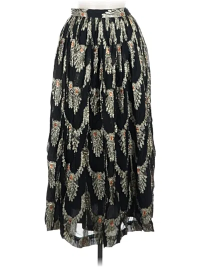 Pre-owned Evan Picone Casual Skirt In Black