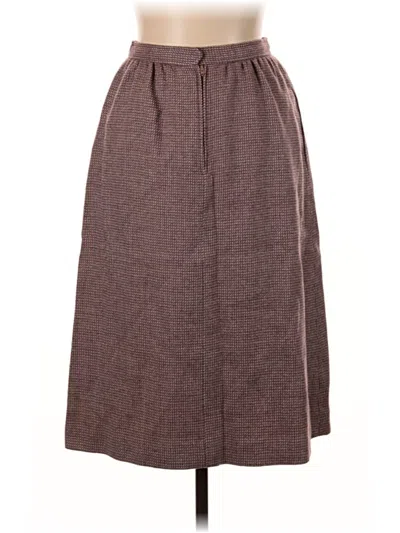 Pre-owned Evan Picone Casual Skirt In Brown
