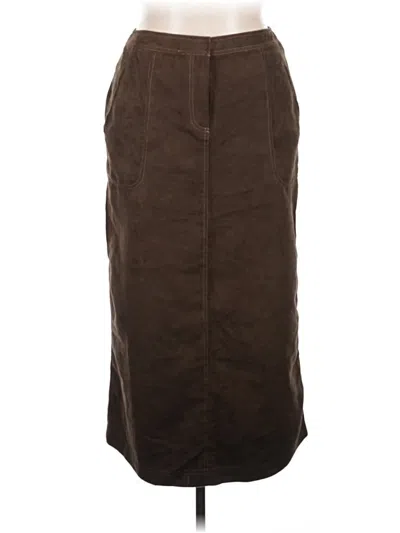 Pre-owned Evan Picone Casual Skirt In Brown