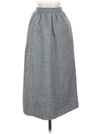 Pre-owned Evan Picone Casual Skirt In Gray