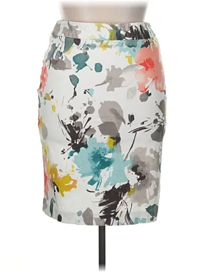 Pre-owned Evan Picone Casual Skirt In Gray