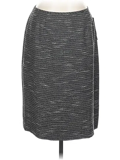 Pre-owned Evan Picone Casual Skirt In Gray